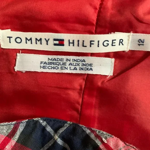 Tommy Hilfiger Plaid Dress Strapless - Picture 6 of 7